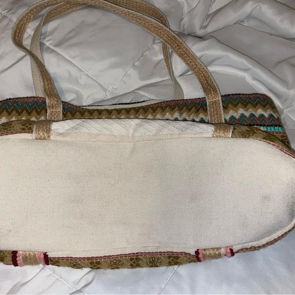 Multicolor Patterned Tote boho Aztec Bag - Picture 9 of 10